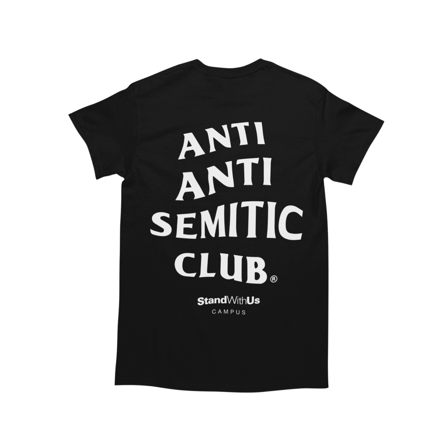 Anti Anti Semitic Club x StandWithUs Black Tee – AAS CLUB LLC